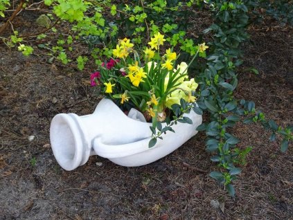 Pitcher Pot Amphora Obrázok betón malý M170_5