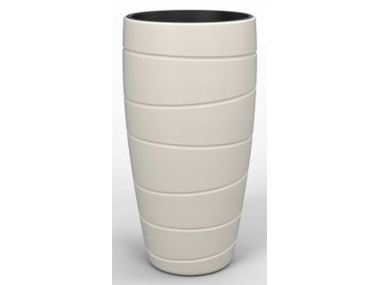 Kvetináč na terasu - Veľká Podvozka Passy High 400x780 Creamy_1