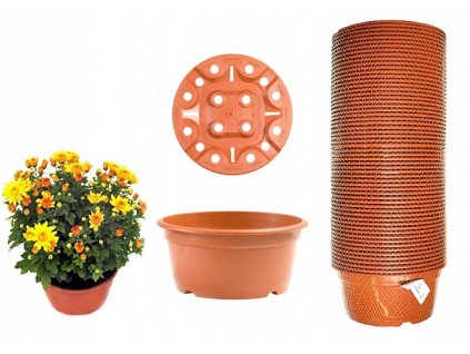 Kvetináč na terasu - Kvetináče 60ks pre chryzantému hrniec_6