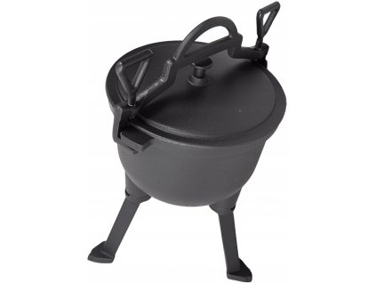 Kotlík na guláš - Liatinový kotol lovecký hrniec 10l kawmet_1