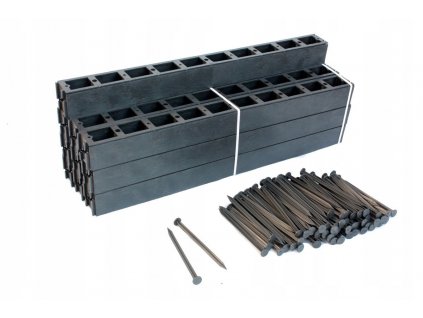 Obrubník palisáda -  Trávnikové lemovanie EKO-BORD 78 GRAND 20 ks + 80 kotiev_0