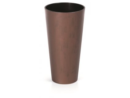 Kvetináč na terasu - Vysoký hrniec 57cm TUBUUS SLIM CORTEN s príspevkom_1