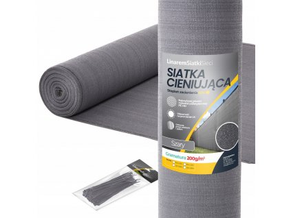 TIEŇAJÚCA SIETE 95% PLOTOVÉ MASKOVANIE ŠEDÁ 1,5x25_0