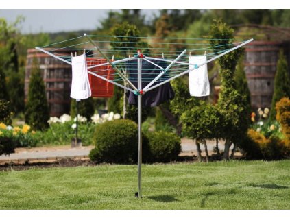 Sušiak na prádlo -  50m rotačná sušička + kryt + vŕtačka_1