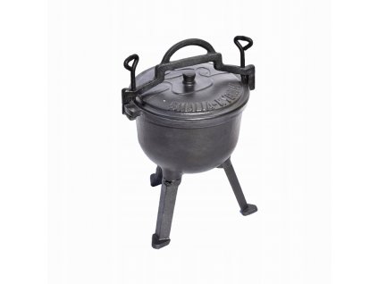 Kotlík na guláš - Liatinový kotol lovecký hrniec 10l_1