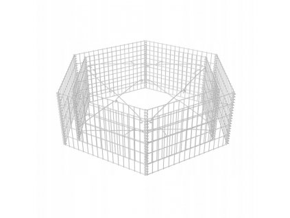 Gabión - Šesťhranný gabionový hrniec, 160 x 140 x 50 cm_0