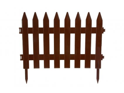 Obrubník palisáda -  HNEDÝ PLASTOVÝ ZÁHRADNÝ PLOT 3,5 m veľký plot_0