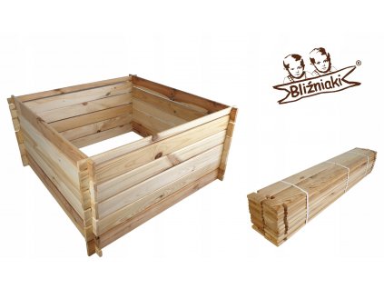 Drevený kompostér. Veľké 95x95x46. Ľahká montáž_9