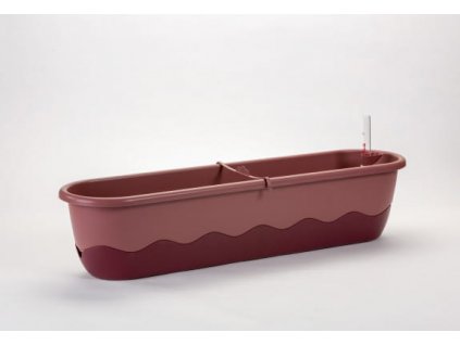 Balkónový kvetináč - Samozavlažovací kvetináč 15L 80x20x18cm ružová / čierna_1