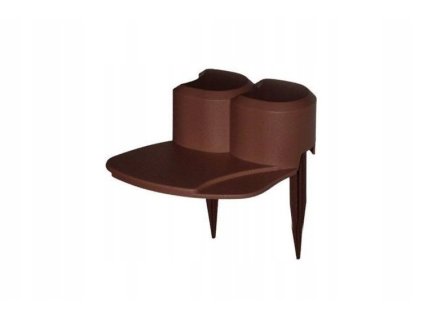 Obrubník palisáda -  Palisádová záhradná hranica IHAP1 HNEDÁ_0