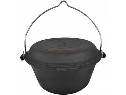 Kotlík na guláš - Liatinový kotol, maďarský hrniec + panvica 2 v 1_4