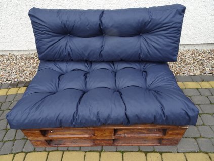 Vankúše  - Vankúše na jednu PALETU, sada 2 ks, 120 X 60 NAVY_1