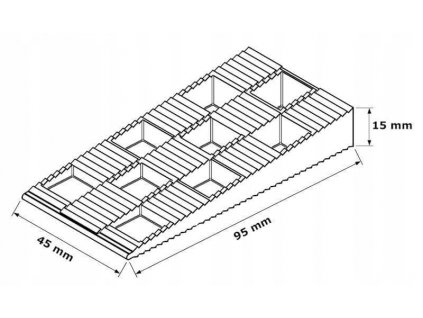 Kliny inštalácia pre Windows M 15x45x95 mm 500pcs PVC_0