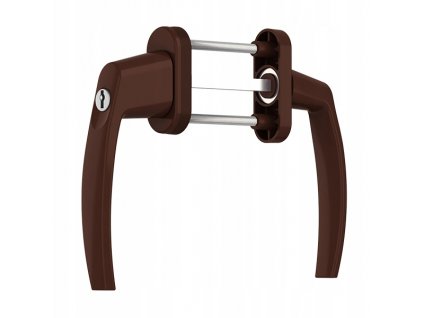 Rukoväť balkonowa s kľúčovými bilaterálne Hnedé 8017_0