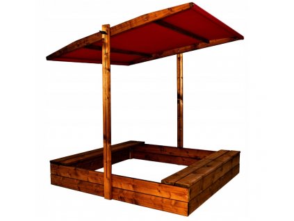 Detské ihrisko -  Drevené pieskovisko s nastaviteľnou CANOPY BENCH + 24h_0