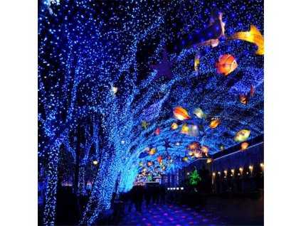 Laserový projektor 3 FAREBNÉ LASEROVÉ PROJEKTOR IP65 MODRÁ diaľkové ovládanie_0