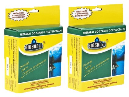 2 x BIOSANIT BAKTERIE DO OCZYSZCZALNI SZAMBA 1KG
