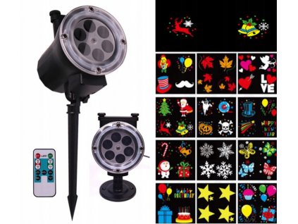 DOVOLENKA PROJEKTOR LASEROVÉ LED 16 W, 12 MODELOV!_6