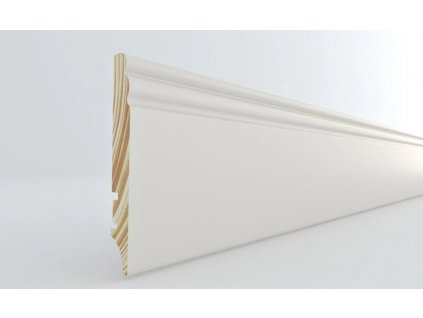 Biela soklová lišta vyrobená z dreva 20ks 1ks/220cm_0
