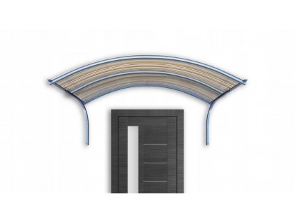 Strieška dverí, strecha 170x25x90 antracitová_0