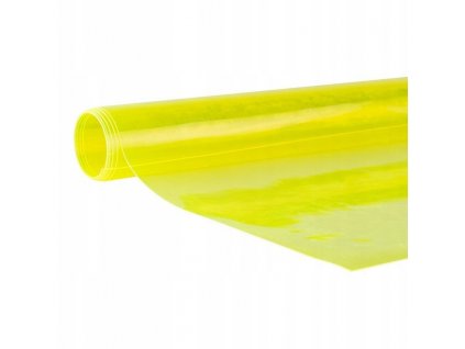 Krycia plachta - Fluorescenčná žltá PVC fólia 0,8mm 140cm 1m_0