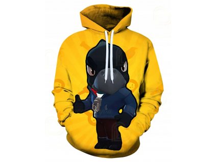 MIKINA BRAWL STARS 3D WZORY CROW NOVÁ KOLEKCIA_0