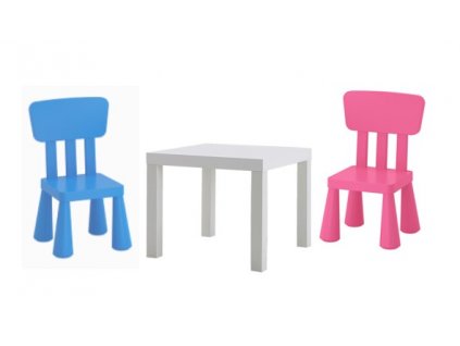 Stolík pre deti + 2x stolička Rôzne farby_0