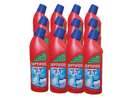 Súbor 12 x Bio-gél WC SEPTIFOS VIGOR 750 ml 2 v 1_0