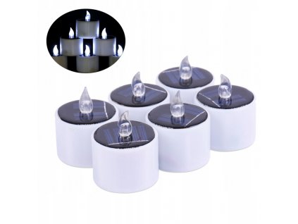 6 ks LED solárne svetlo na sviečky_0