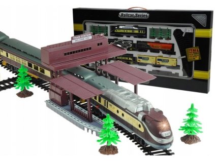 Dráha pre deti, stavebnica - Obrovský FENFA front 5 vagóny + rozdelí_0