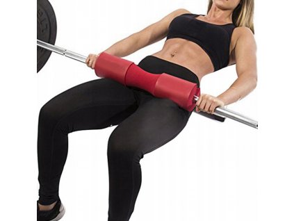 Činky - Pena špongia pre drepy s činkom - červená_0