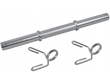 Tyč na činku - GRYF Krátke hladké svorky 28mm 40 cm pevné_0