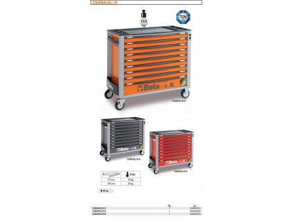 VOZÍK NA NÁRADIE S 9 ZÁSUVKAMI BETAC24SAXL / 9_6