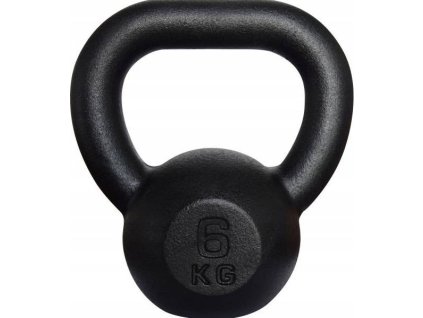 KETTLEBELL 6 kg činka z liatiny, 6 kg liatina čierna_0