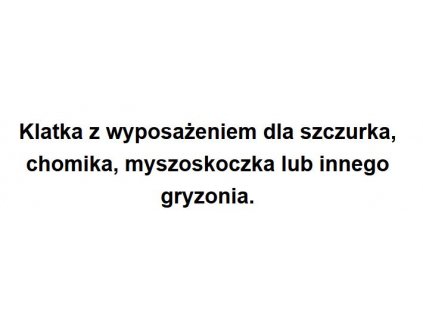 Klietka pre potkany, škrečkov, CH3 Plus Villa+poštovné_0