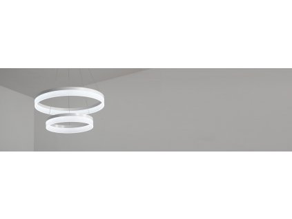 PRÍVESOK LAMPA, LUSTER KRÚŽKY S DIAĽKOVÝM OVLÁDANÍM, LED-50+70_0