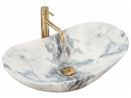 Umývadlo -  Mramorové umývadlo ROYAL GRANIT MAT - REA_0