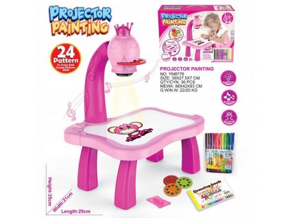 LED projektor na kreslenie umeleckého stolového projektora_0