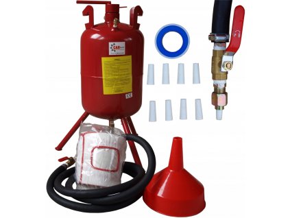 Pieskovačka - 19L MOBILNÝ SIFÓNOVÝ BLASTER + MASKA + 16 TRYSIEK_0