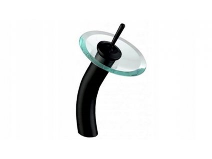 Vodovodná batéria SKLO BATÉRIE 30 cm TRANSPARENTNÁ/ČIERNA MAT_0