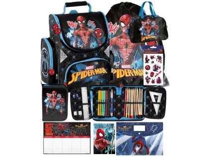 TORNISTER SZKOLNY SPIDERMAN KOMPLET 8w1