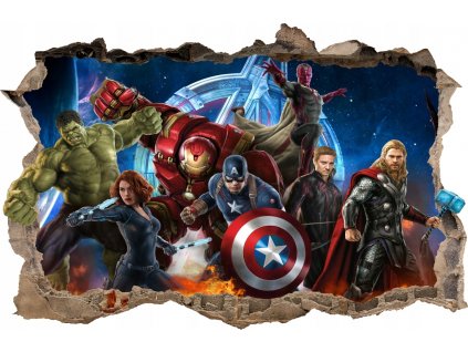 NÁLEPKY NA STENU Avengers Hulk 76 115x75 cm_0
