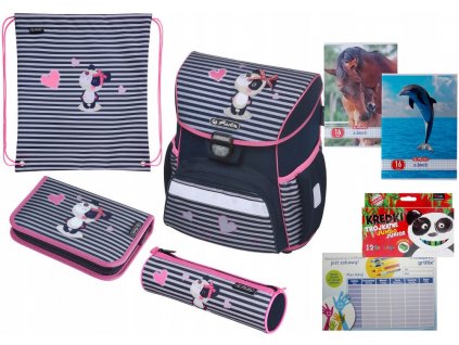 Aktovka - Tornister Herlitz Loop plus Sweety Panda 4in1_0
