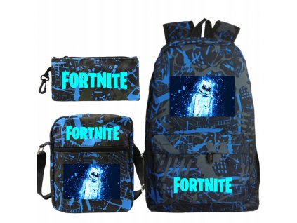Školská taška - batoh, set, zostava - Sada batohu tašky Fortnite DJ Marshmello Puzdro ceruzky_0
