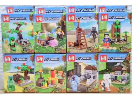 Minecraft  - MY World Minecraft bloky nastaviť 8in1, 270 prvku_0
