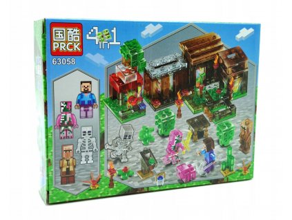 Minecraft  - Klocki Môj svet Minecraft City Village Pigman Hit_0