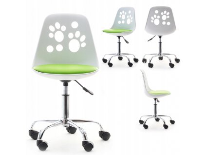 MALÝ STÔL STOLIČKY NA STÔL, NOHY BIELA, ZELENÁ_0