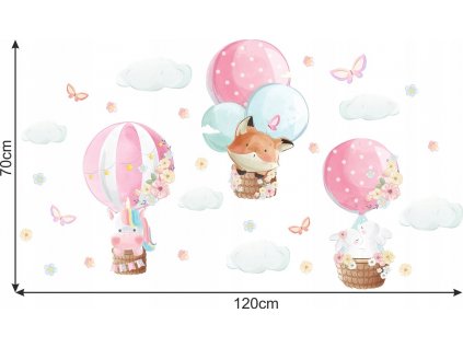Samolepky na stenu pre deti Balóniky D152 100cm_0