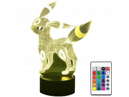 Pokémon - Nočná lampa 3D LED Pokemon Rôzne farby + diaľkové ovládanie_0