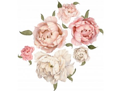 Sada samolepiek na stenu Flowers Peonies 2 GIGA_0